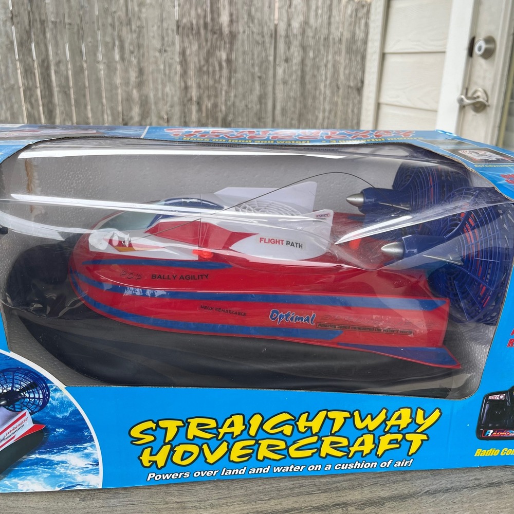 Newqida Straightway Hovercraft R/C Kids‎ Red White Amphibious 757-058 Land Water